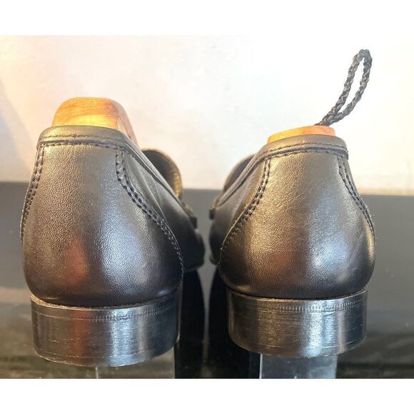 Casuccio & Scalera Italian Penny Loafers Black Leather Eur Sz 41, US Sz 8M main image 12